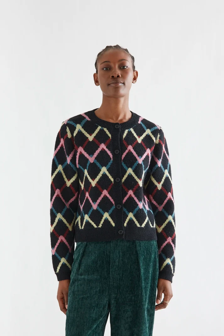 Cárdigan con estampado Skein