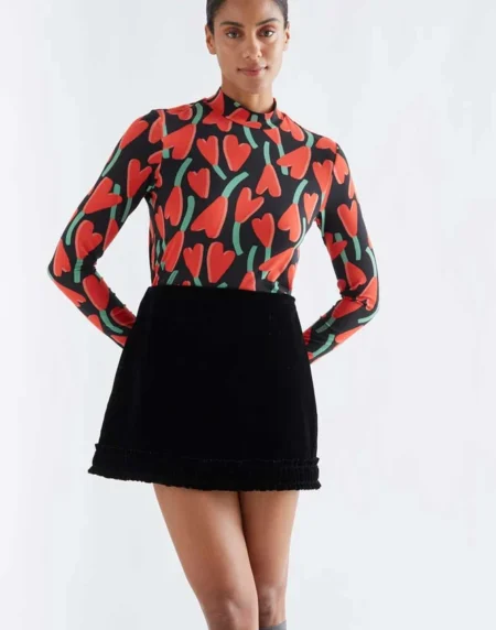 Camiseta con estampado ciclamen