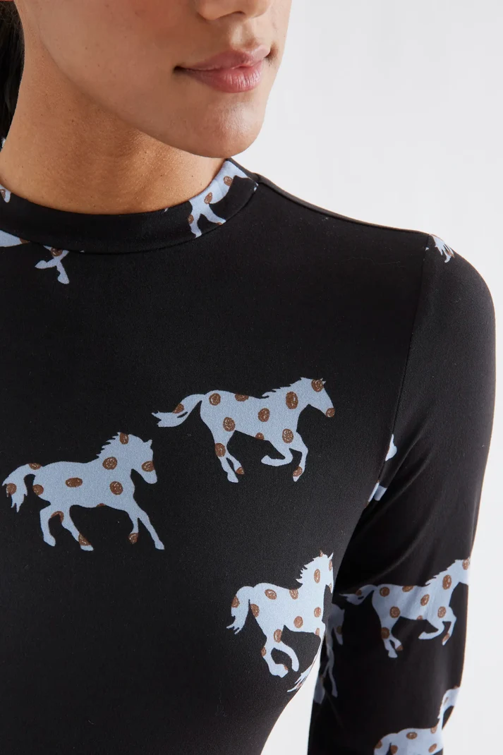 Vestido midi con estampado Horse - Imagen 2