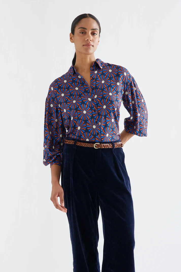 Camisa con estampado Chocolate Flower