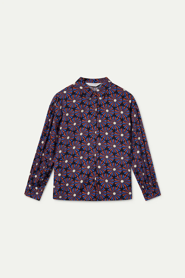 Camisa con estampado Chocolate Flower - Imagen 4
