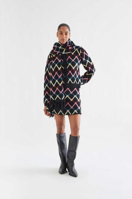 Falda corta con estampado skein - Imagen 3