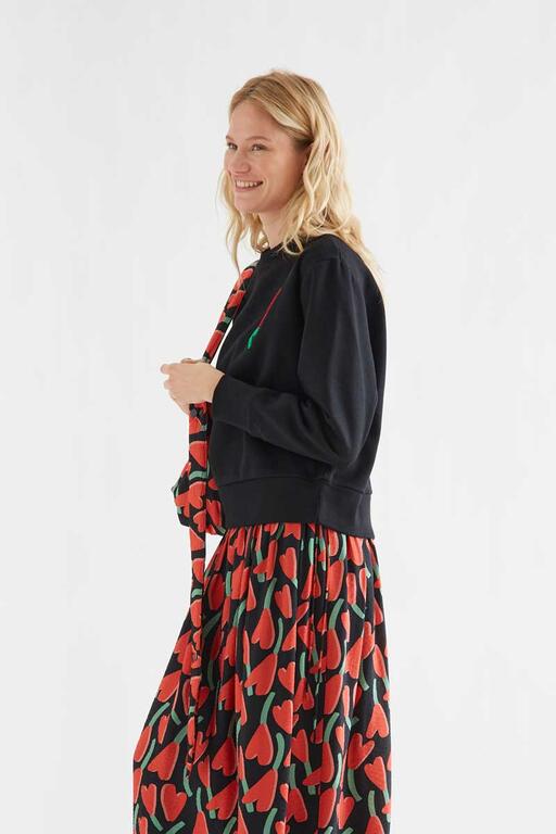 Sudadera con estampado ciclamen - Imagen 3