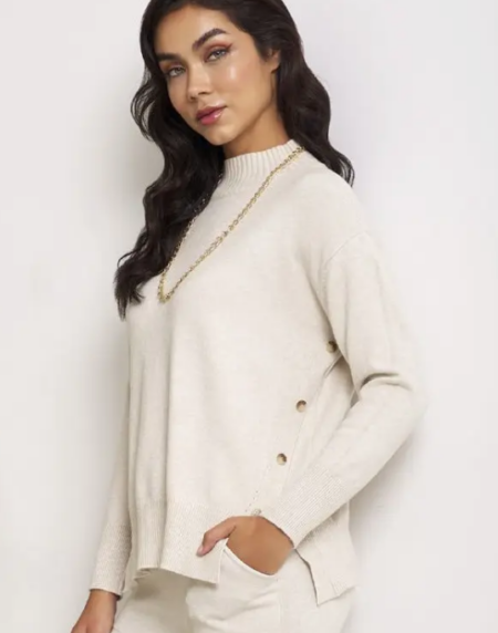 Jersey Comillas Color Beige