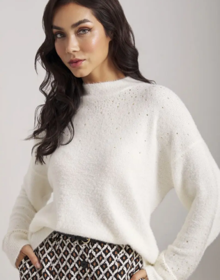Jersey Lylu blanco con brillos